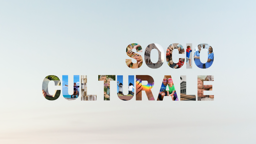 immagine scritta Socioculturale colorata